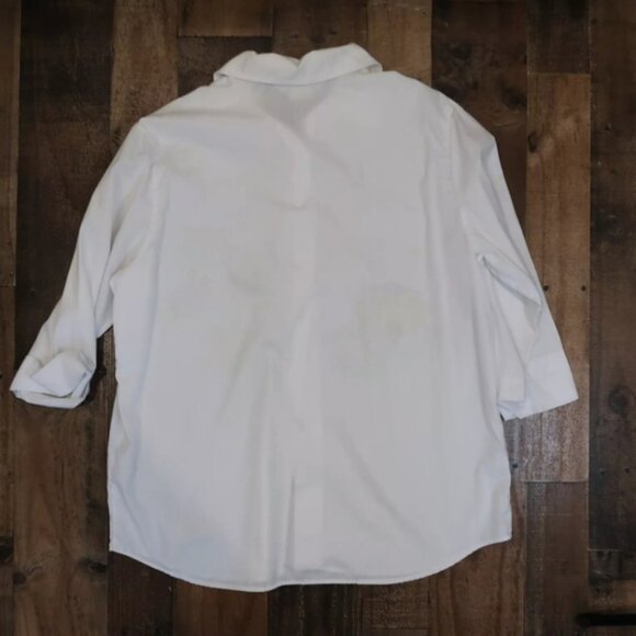 Improved Living Womans Large Noah's Ark Button Up 3/4 Sleeve 90s Christian - Picture 5 of 5